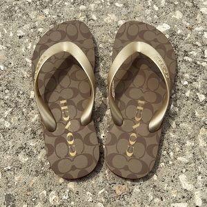 Authentic Coach flip flops